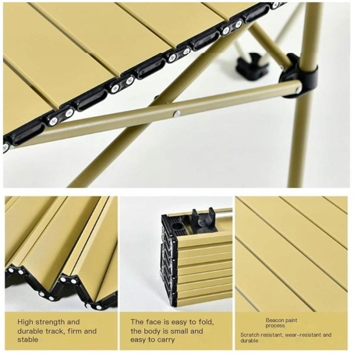 Раскладной стол для кейтеринга Ecarla SC10JBR | 53x51x50 см Бежевый