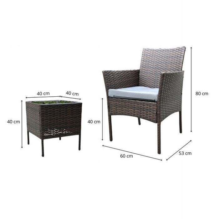 Комплект садовой мебели IdealGarden NM04 Светло-коричневый