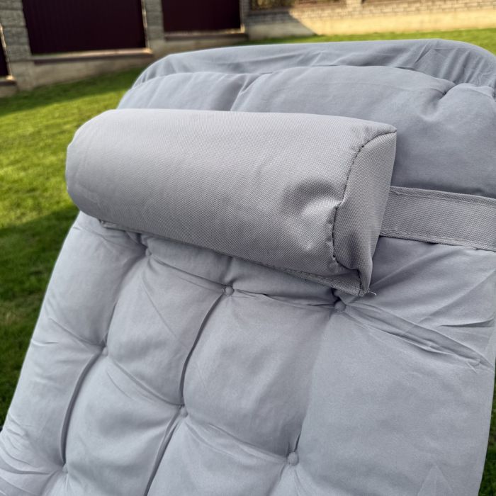 Садовый шезлонг тканевый + матрас Sofotel ChillWell 286402 Светло-серый