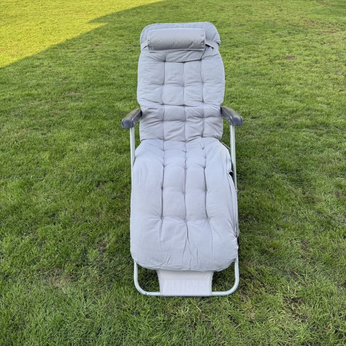 Садовый шезлонг тканевый + матрас Sofotel ChillWell 286401 Серый