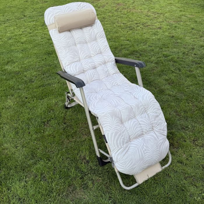 Садовий шезлонг тканинний + матрац Sofotel ChillWell 286404 Бежевий