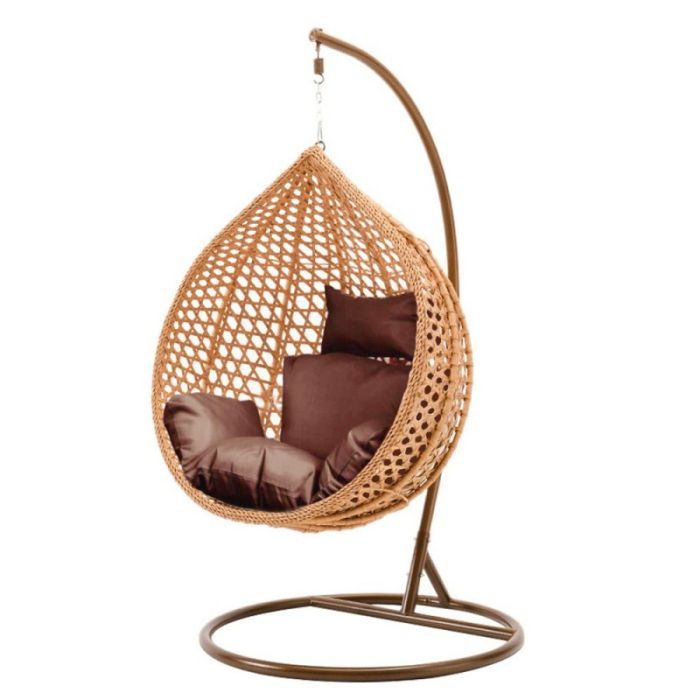 Подвесное кресло-кокон с подушкой Ecarla KR28BR Коричневый