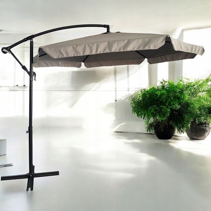 Зонт садовый с наклоном Ideal Garden YN7011 Светло-серый