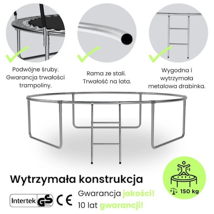 Батут із внутрішньою сіткою SIDER 10 FT 312 см