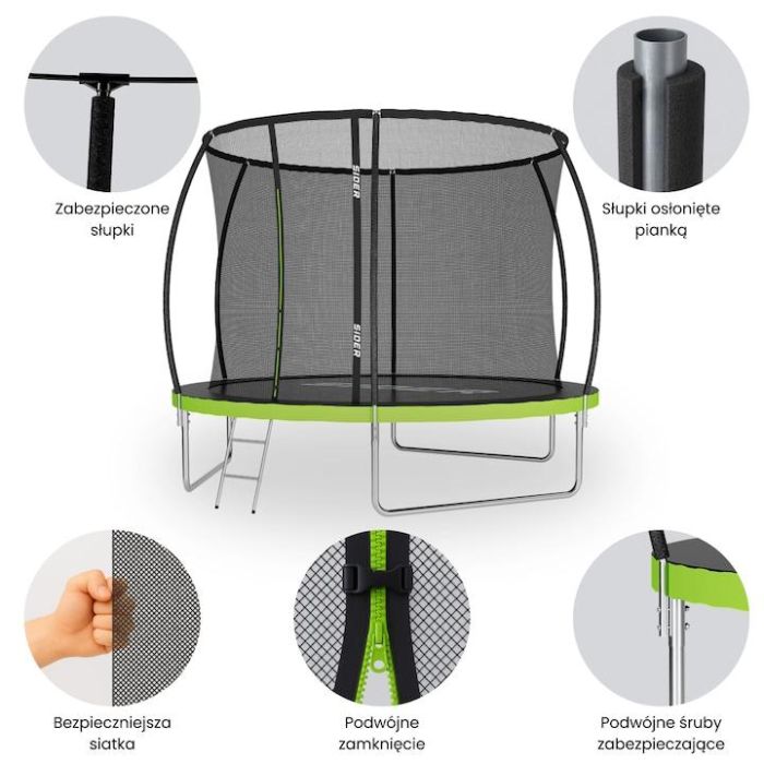 Батут із внутрішньою сіткою SIDER 10 FT 312 см