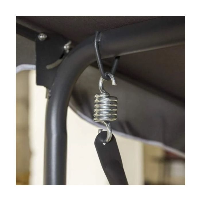 Садова гойдалка Ecarla H001 3-х місна Зелений