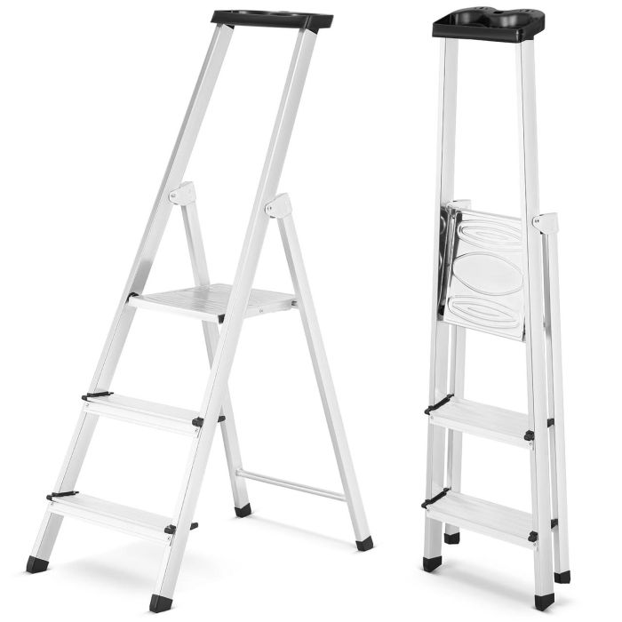 Односторонняя 3-ступенчатая алюминиевая лестница Kanat KA-KAM-202 125 кг