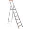 Односторонняя 6-ступенчатая алюминиевая лестница Kanat KA-KAM-205 125 кг