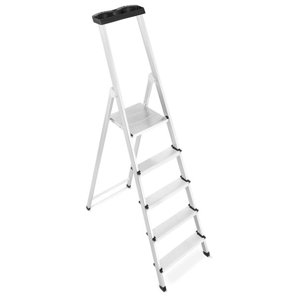 Односторонняя 5-ступенчатая алюминиевая лестница Kanat KA-KAM-204 125 кг