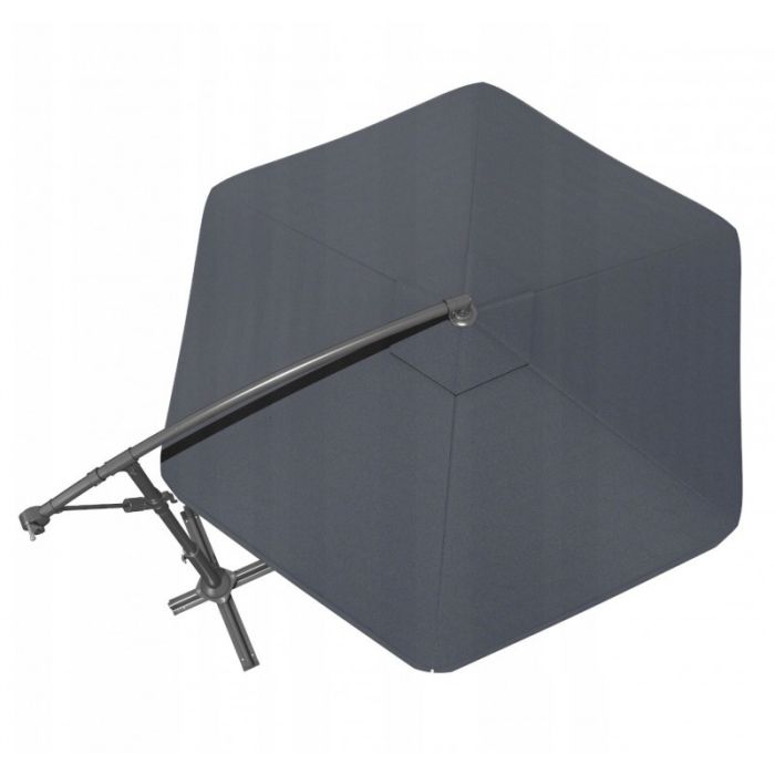 Зонт садовый с наклоном и LED подсветкой Ecarla OGP11SZ Графитовый