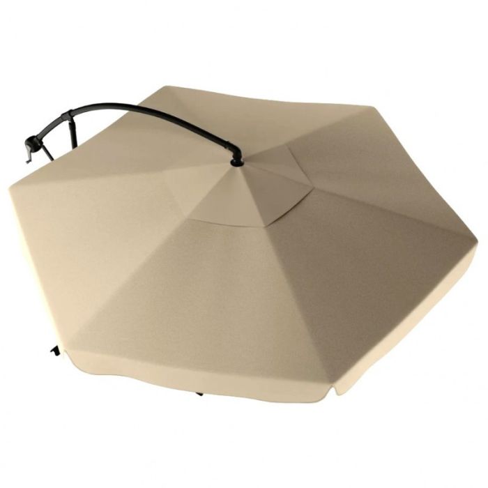 Зонт садовый с наклоном и LED подсветкой Ecarla OGP11K Кремовый