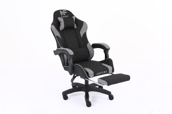 Комп'ютерне крісло із тканини Infini Core Чорно-сірий