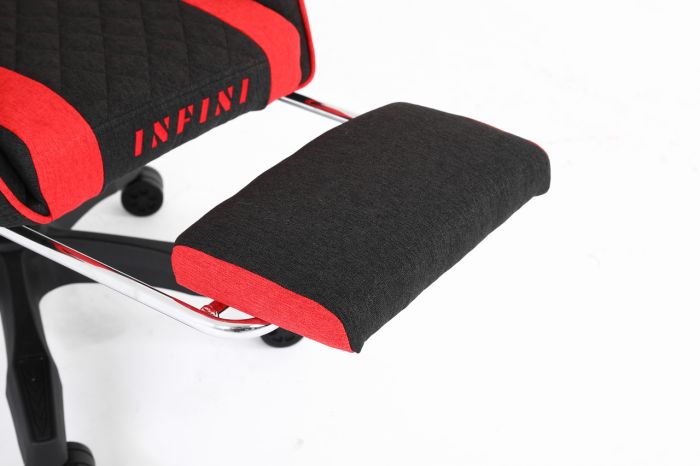 Комп'ютерне крісло із тканини Infini Core Чорно-червоний