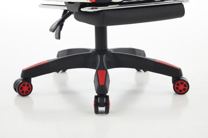 Комп‘ютерне крісло з підставкою для ніг EXTREME R1 Чорно-біло-червоний