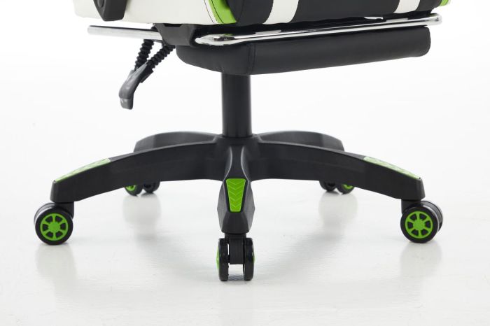 Комп‘ютерне крісло з підставкою для ніг EXTREME R1 Чорно-біло-зелений