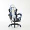 Комп‘ютерне крісло з підставкою для ніг EXTREME R1 Чорно-біло-синій