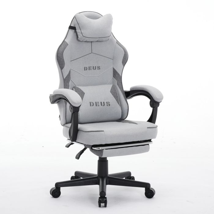 Комп'ютерне крісло із тканини Deus Edge Сіро-графітовий