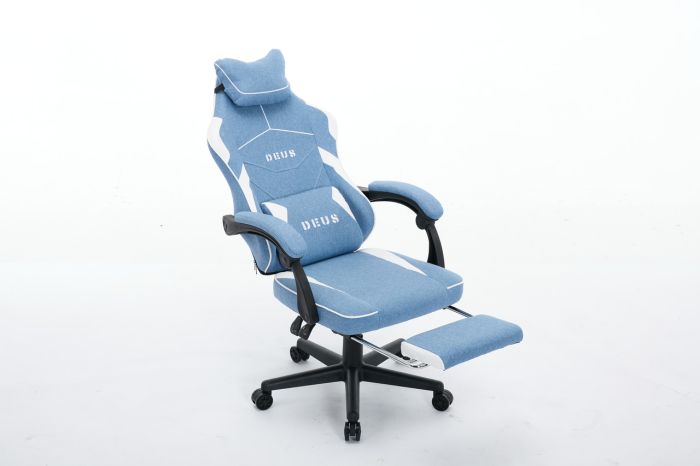 Комп'ютерне крісло із тканини Deus Edge Голубий