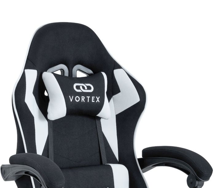 Комп'ютерне крісло із тканини Extreme VORTEX Білий