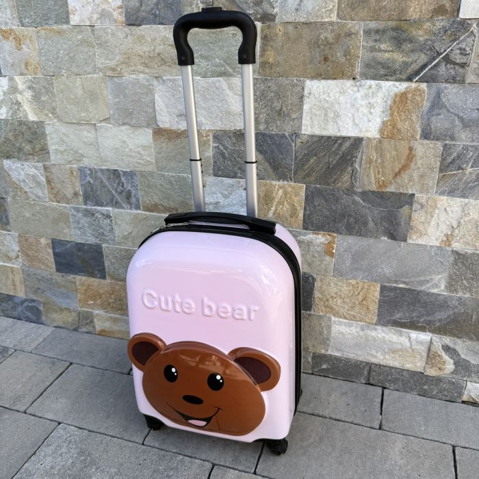 Детский дорожный чемодан на колесах Ecarla WP05 Розовый