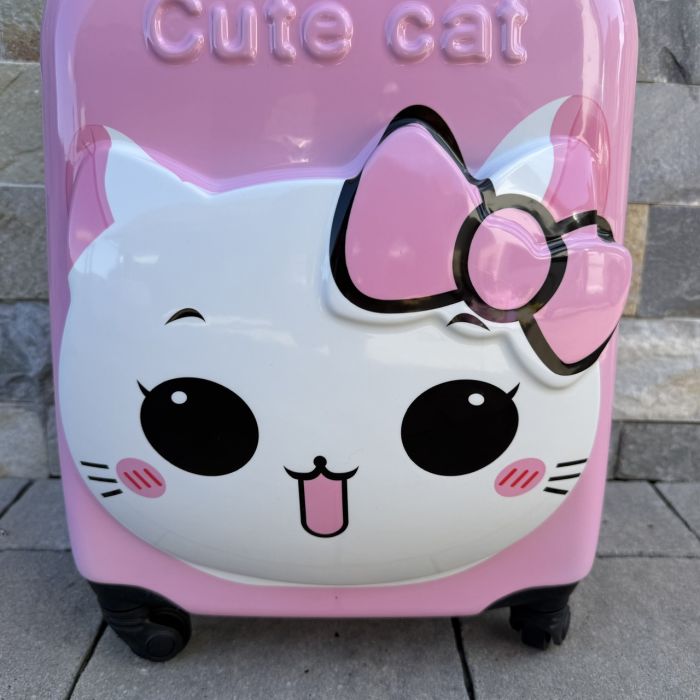 Детский дорожный чемодан на колесах Ecarla WP06 Розовый