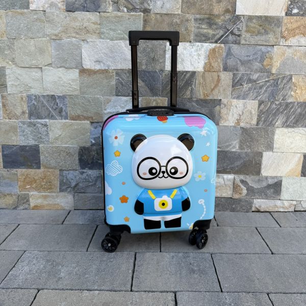 Детский дорожный чемодан на колесах Ecarla WP07 Голубой