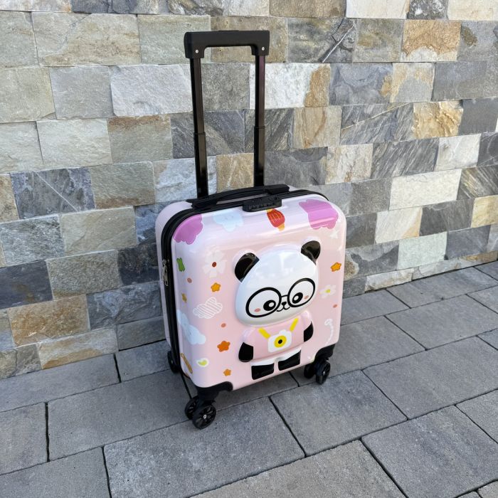 Детский дорожный чемодан на колесах Ecarla WP08 Розовый