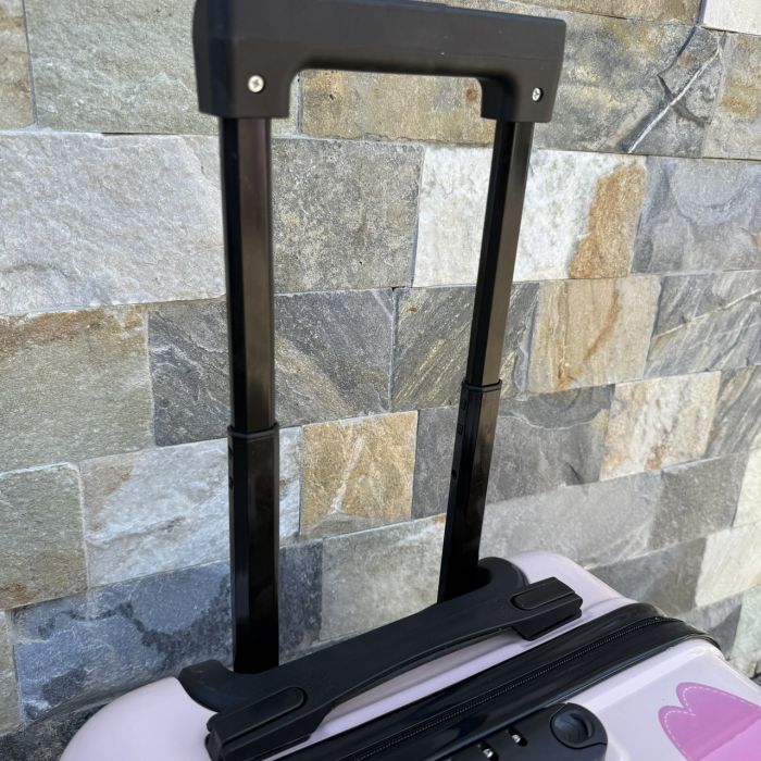 Детский дорожный чемодан на колесах Ecarla WP08 Розовый