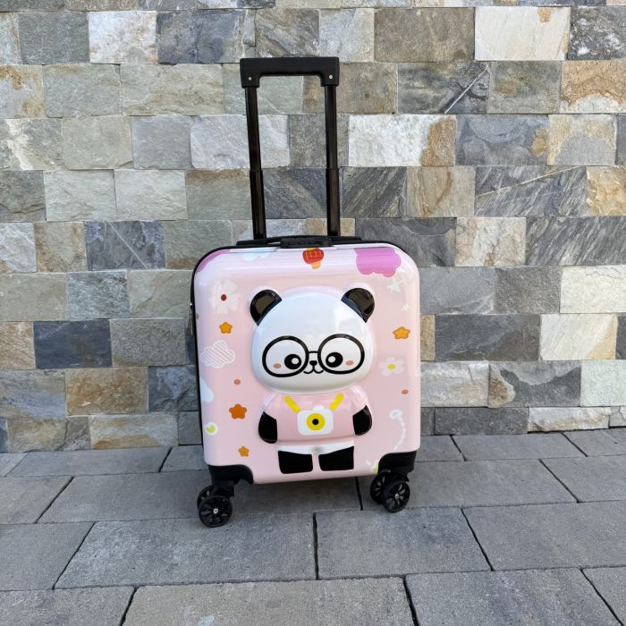 Дитяча дорожня валіза на колесах Ecarla WP08 Рожевий