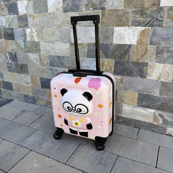 Детский дорожный чемодан на колесах Ecarla WP08 Розовый