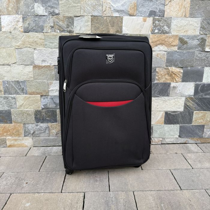 Валіза тканинна велика на 4 колесах Wings 1708 L Чорний
