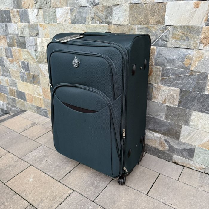 Чемодан тканевый большой на 4 колесах Wings 1708 L Зеленый