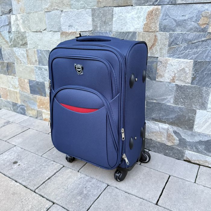 Валіза тканинна мала на 4 колесах Wings 1708 S Синій