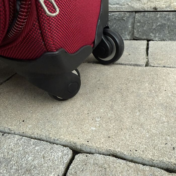 Валіза тканинна мала на 4 колесах Wings 1708 S Бордовий