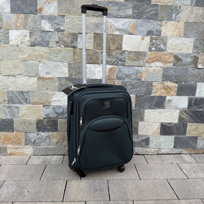 Чемодан тканевый малый на 4 колесах Wings 1708 S Зеленый