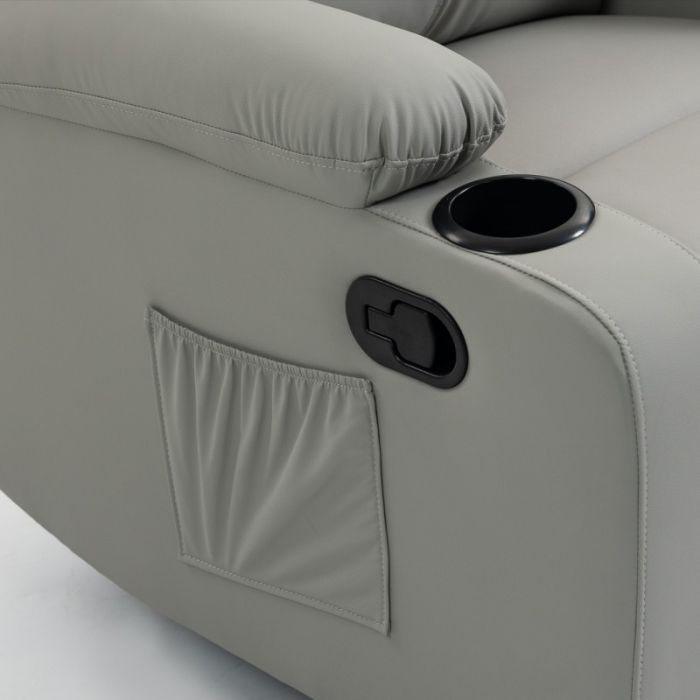 Розкладне крісло-ліжко VERO з підставкою для ніг Сірий