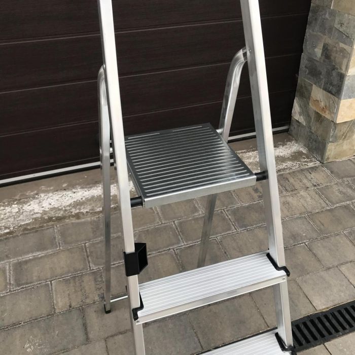 Односторонняя алюминиевая лестница Drabest BASIC 5-ступенчатая 125 кг