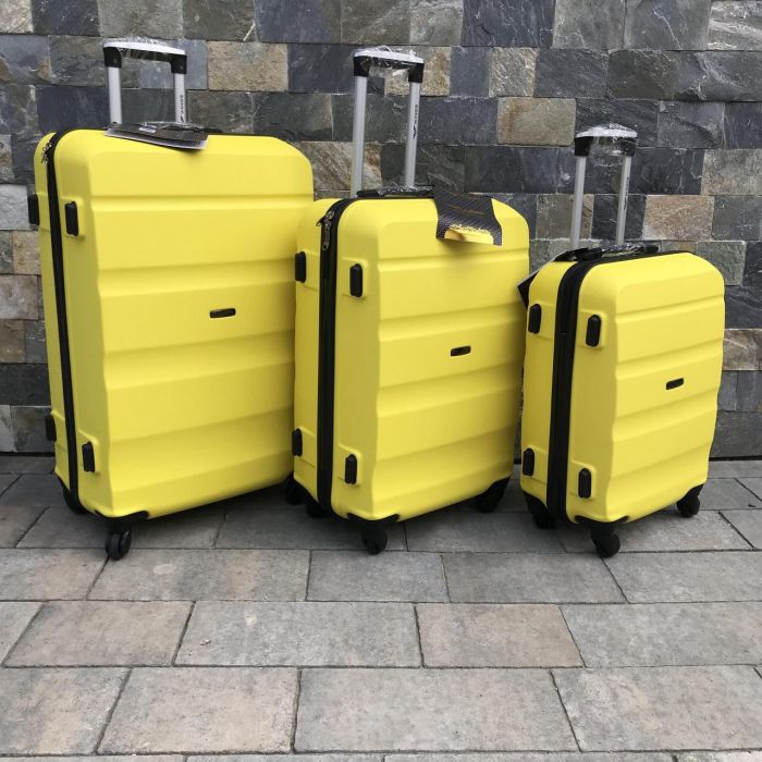 Чемодан дорожный малый Wings AT01 S Желтый