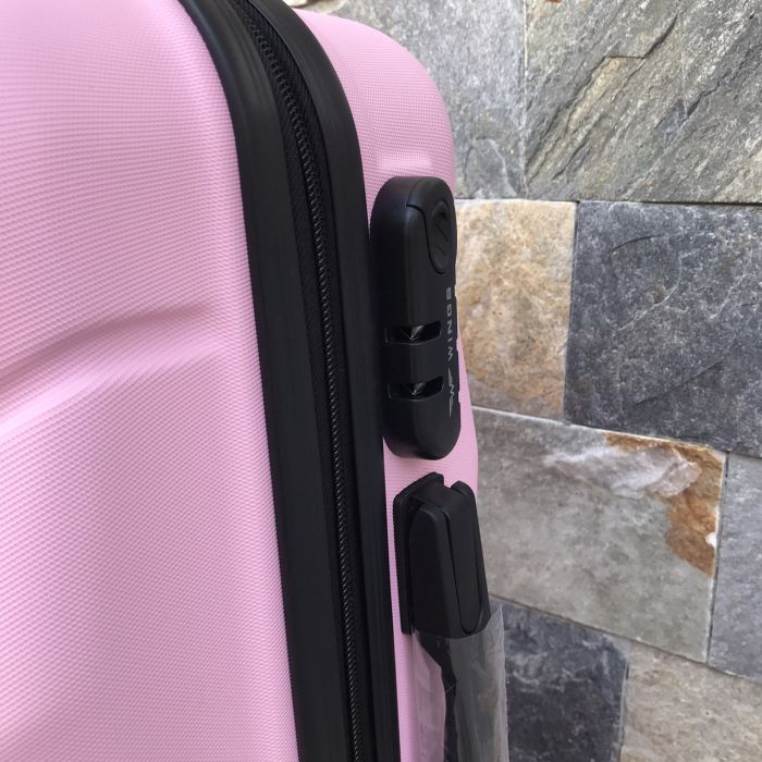 Чемодан дорожный малый Wings 147 S Розовый