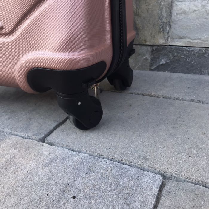 Чемодан дорожный мини (ручная кладь) Wings 147 XS Розовое золото