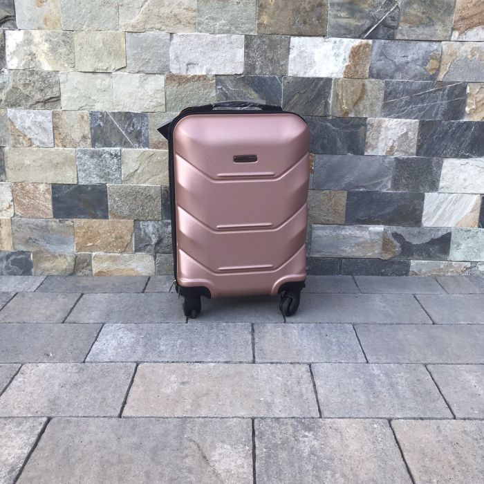 Чемодан дорожный мини (ручная кладь) Wings 147 XS Розовое золото