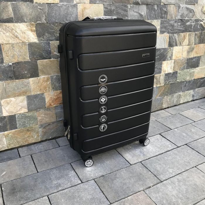 Чемодан дорожный большой из полипропилена Wings DQ181-03 L Черный