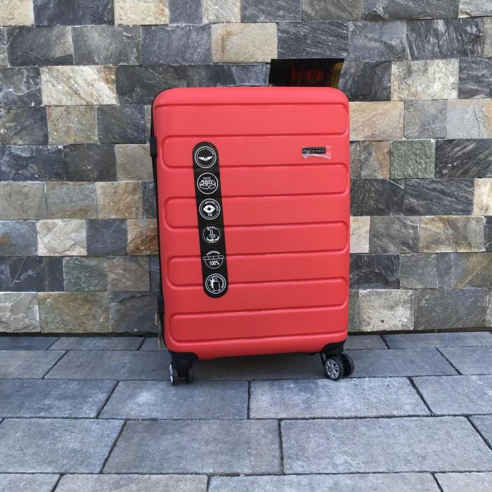 Чемодан дорожный средний из полипропилена Wings DQ181-03 M Красный