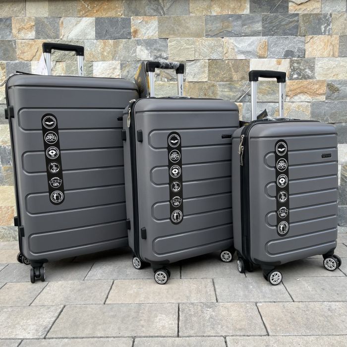 Чемодан дорожный малый из полипропилена Wings DQ181-03 S Графитовый