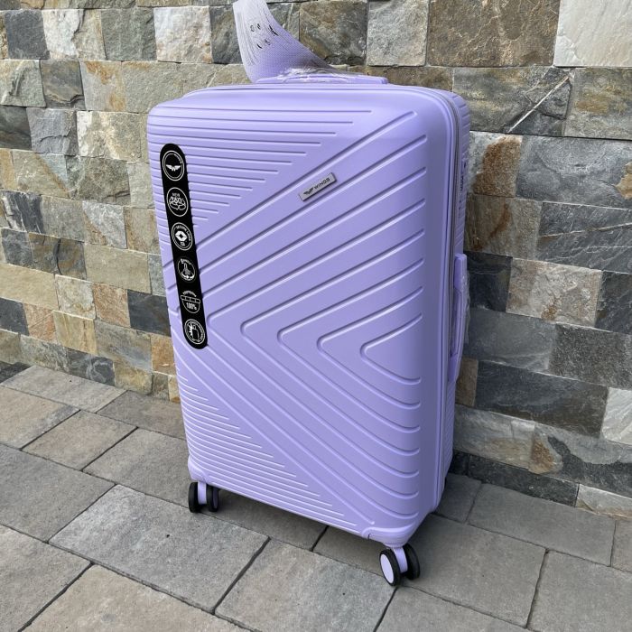 Чемодан дорожный большой из полипропилена Wings DQ181-05 L Фиолетовый