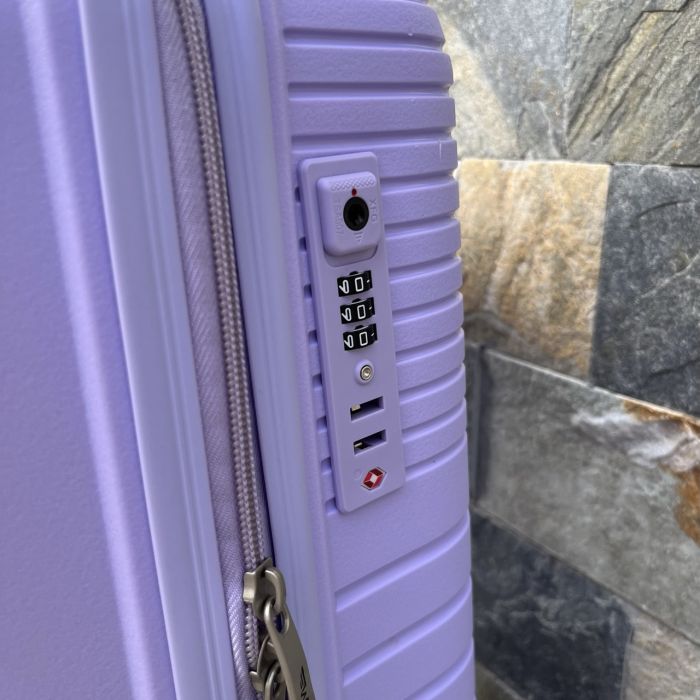 Чемодан дорожный малый из полипропилена Wings DQ181-05 S Фиолетовый