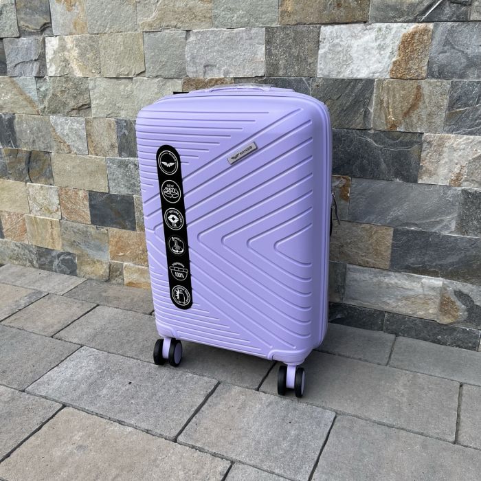 Чемодан дорожный малый из полипропилена Wings DQ181-05 S Фиолетовый
