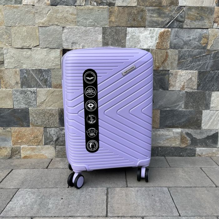 Чемодан дорожный малый из полипропилена Wings DQ181-05 S Фиолетовый