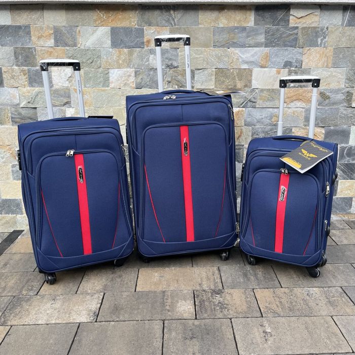 Валіза тканинна велика Wings 1706 L Синій