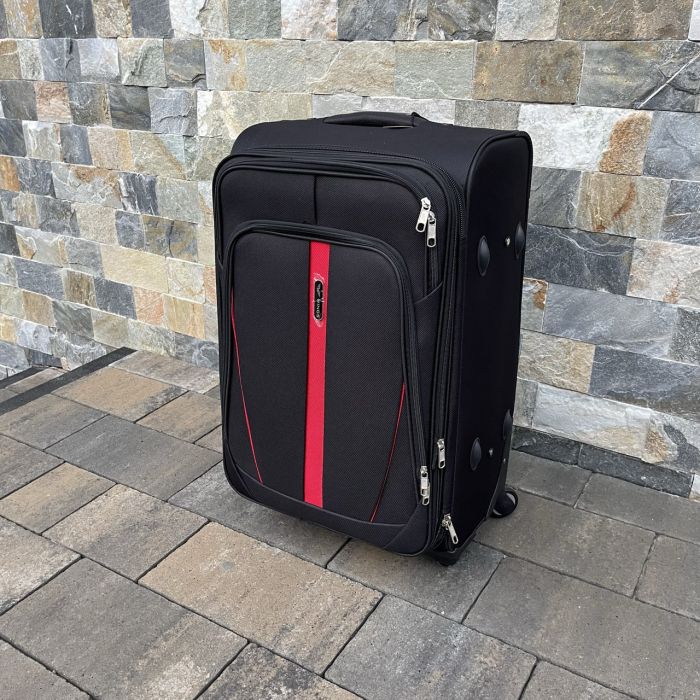 Чемодан тканевый средний Wings 1706 M Черный